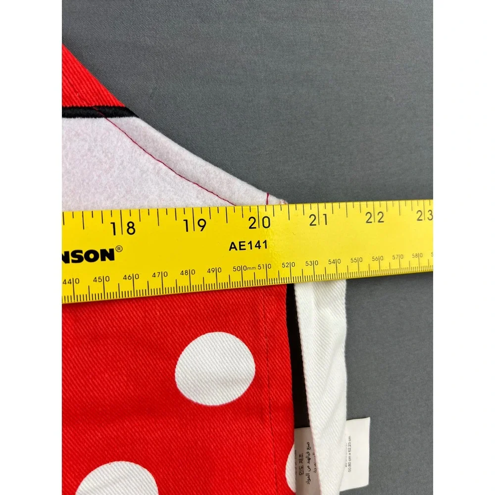 Williams Sonoma Mickey Minnie Mouse Kids Apron Red Polka Dot NWT Cooking Baking